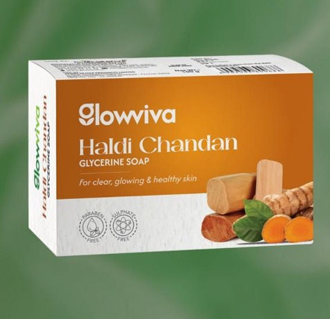 SOAP GLYCERINE HALDI CHANDAN(GLOVIVA)